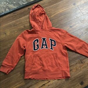 GAP Orange Hooded Sweatshirt Casual Pullover